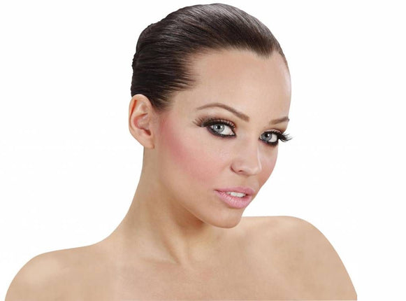 Halloweenaccessoires oogwimperszwartmet lange punten als vleugels