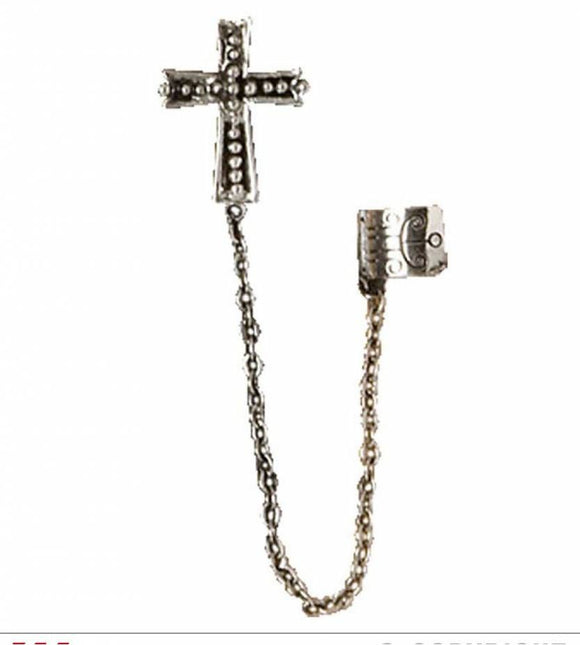 Halloweenaccessoires oorbellen kruis