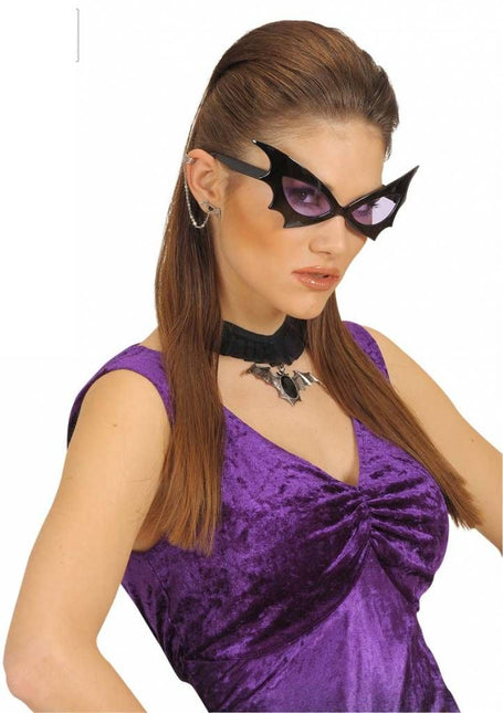 Halloweenaccessoires oorbellen zwart hart