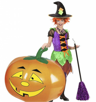 Halloweenaccessoires: Opblaas pompoen 110 cm