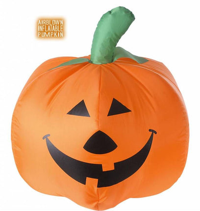 Halloweenaccessoires: Opblaasbare pompoen met luchtcompressor (45 cm)