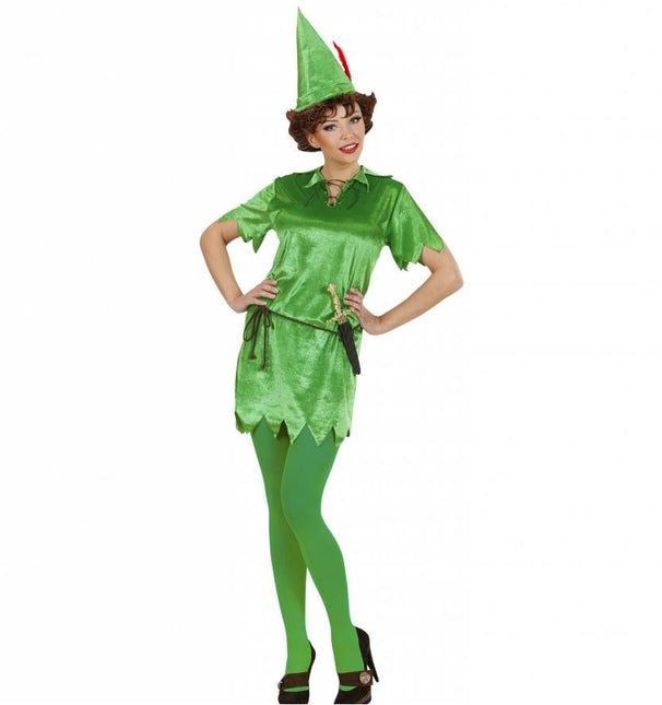 Halloweenaccessoires panty groen