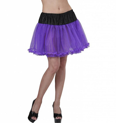 Halloweenaccessoires petticoat zwart/paars