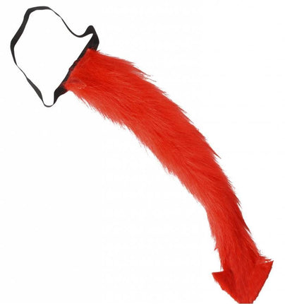 Halloweenaccessoires pluche rode duivelstaart