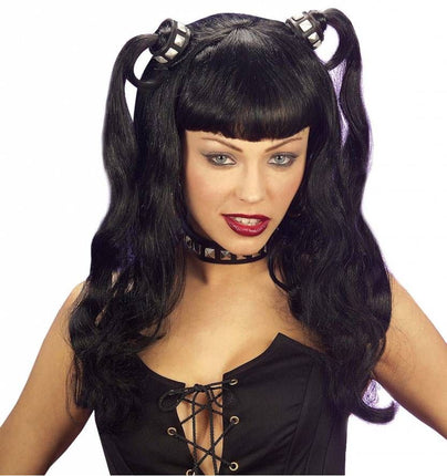 Halloweenaccessoires: Pruik Dominatrixia