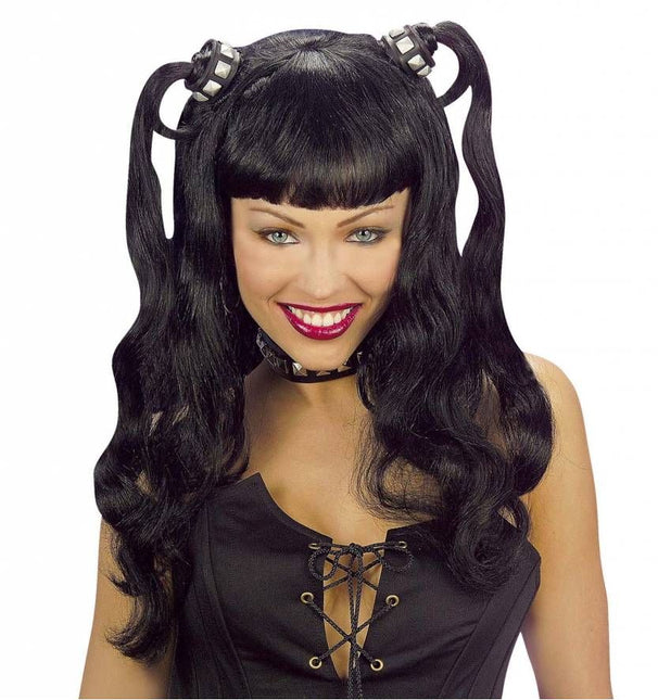 Halloweenaccessoires: Pruik Dominatrixia