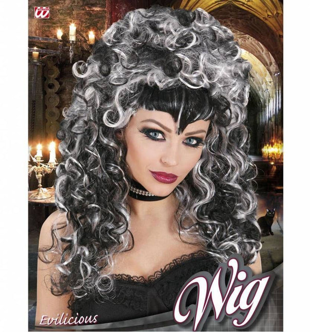 Halloweenaccessoires: Pruik Evelicius