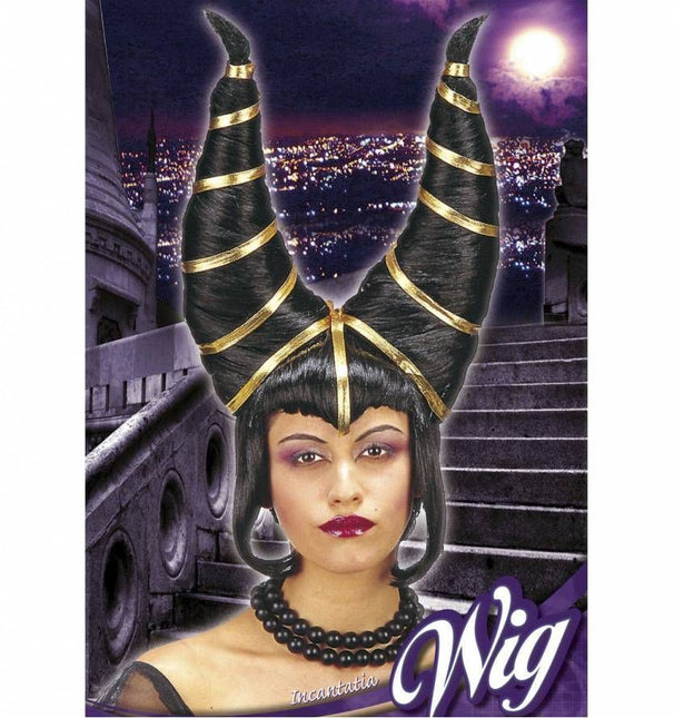 Halloweenaccessoires: Pruik Incantatia