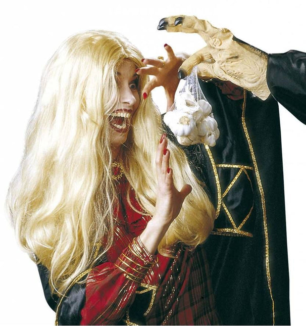 Halloweenaccessoires: Pruik Morgania