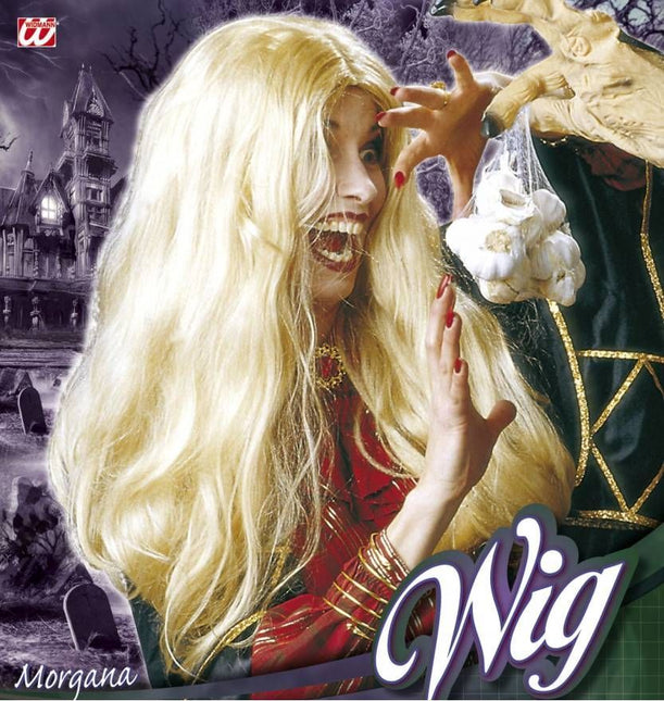 Halloweenaccessoires: Pruik Morgania