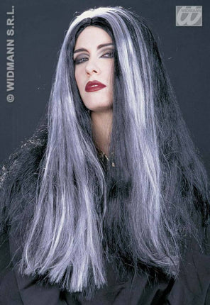 Halloweenaccessoires pruik Mortisia