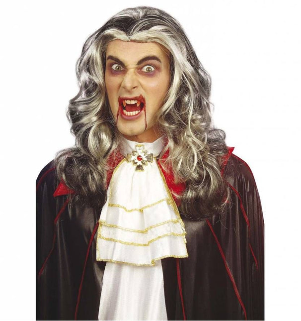 Halloweenaccessoires: Pruik Vampier lang