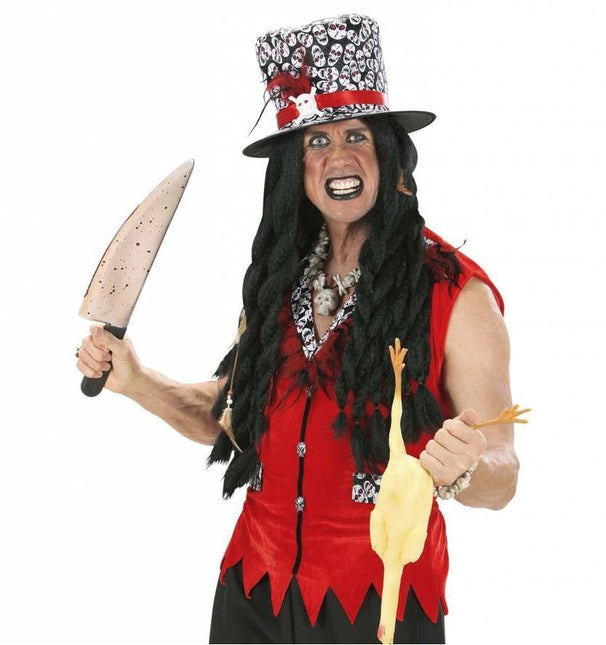 Halloweenaccessoires: Pruik Voodoo