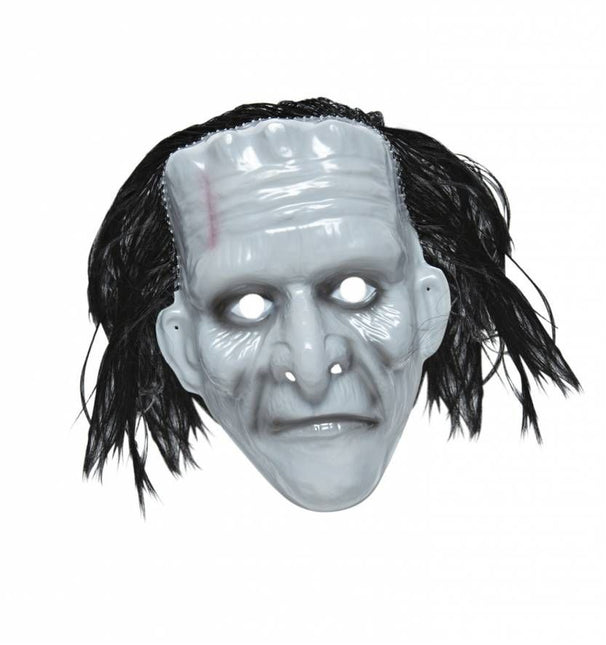 Halloweenaccessoires pvc monster masker met haar