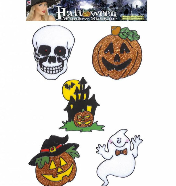 Halloweenaccessoires: Raamstickers 13 cm