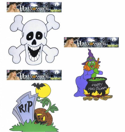 Halloweenaccessoires: Raamstickers 25 cm