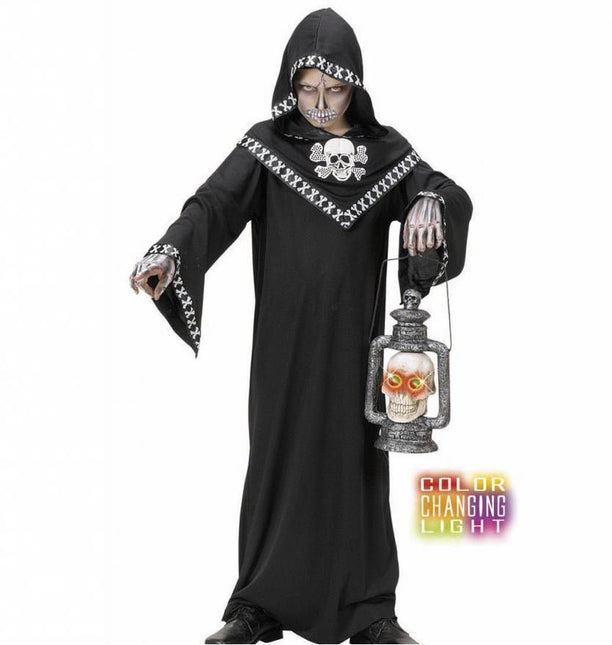 Halloweenaccessoires: Schedellantaarn met licht 35 cm