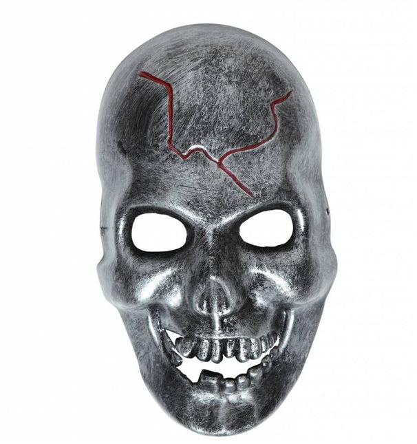 Halloweenaccessoires schedelmasker ijzer