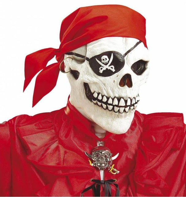 Halloweenaccessoires schedelmasker piraat