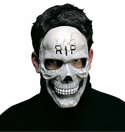 Halloweenaccessoires schedelmasker r.i.p.