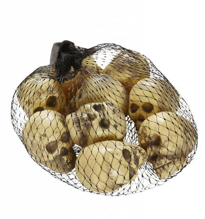 Halloweenaccessoires set van 9 schedels in een zak