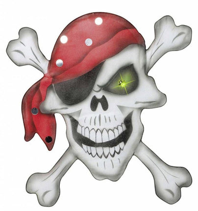 Halloweenaccessoires stoffen wanddecoratie gekruisde beenderen