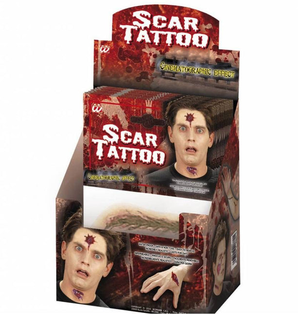 Halloweenaccessoires tattoo's litteken