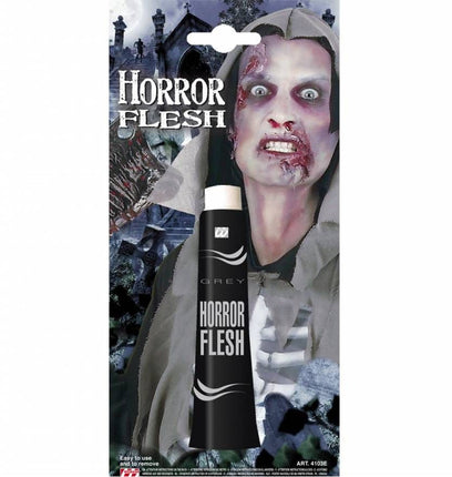 Halloweenaccessoires tube grijs horror vlees