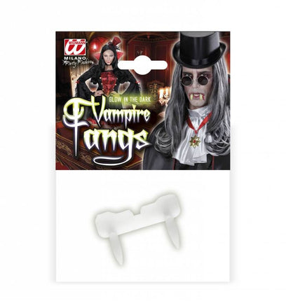 Halloweenaccessoires vampier tand lichtgevend in donker