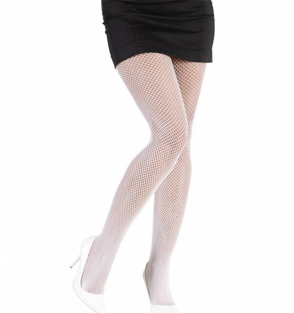 Halloweenaccessoires: Visnetpanty wit