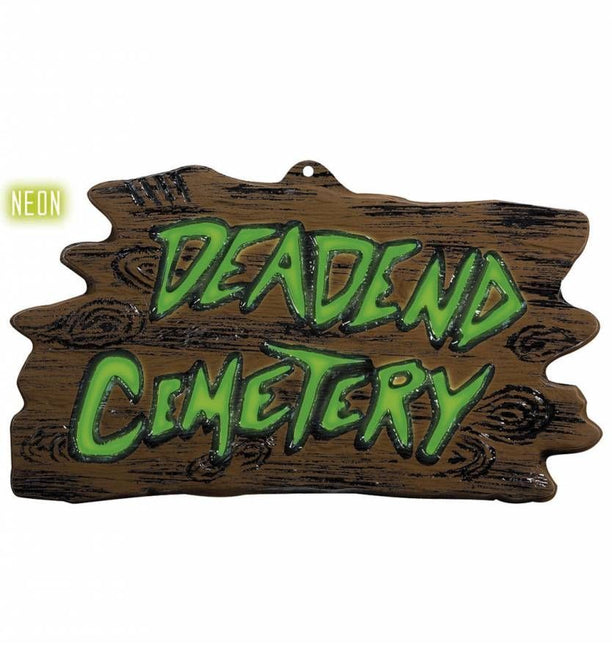 Halloweenaccessoires wanddecoratie begraafplaats