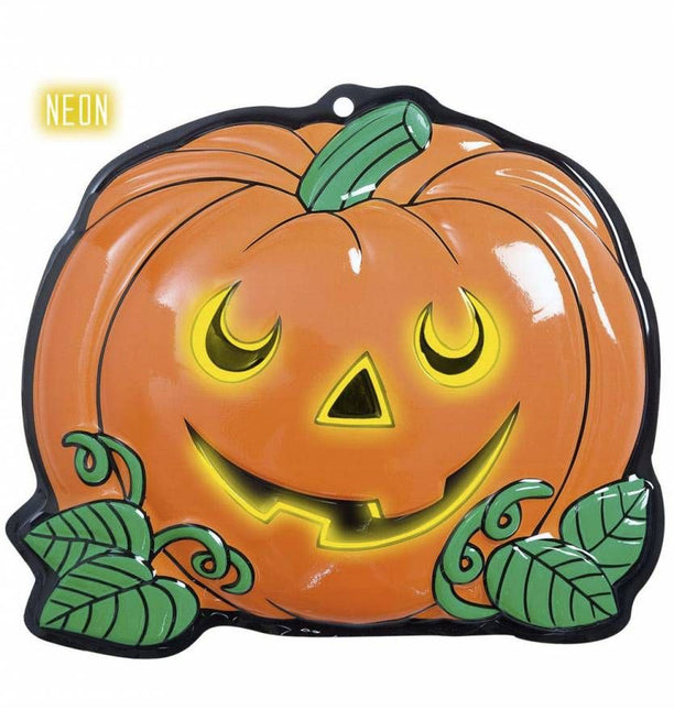 Halloweenaccessoires wanddecoratie pompoen