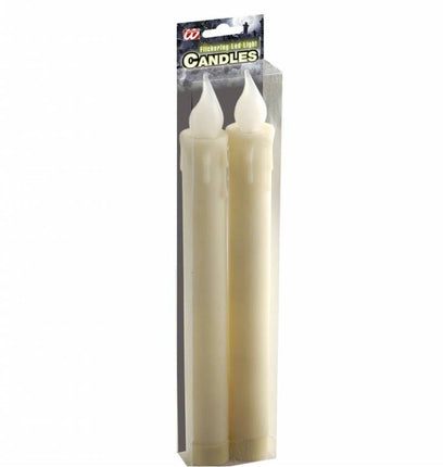 Halloweenaccessoires: Witte kaarsen