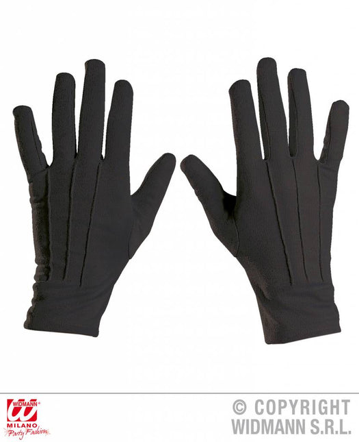 Halloweenaccessoires zwarte handschoenen