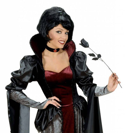 Halloweenaccessoires: Zwarte roos