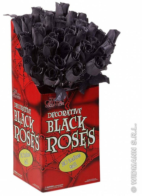 Halloweenaccessoires: Zwarte roos