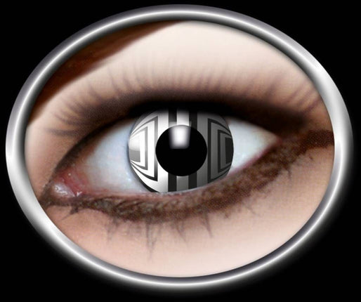 Halloweenaccessoires:Contactlens Black&White