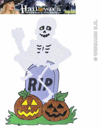 Halloweenaccessoires:Raamsticker Spook (38 cm)