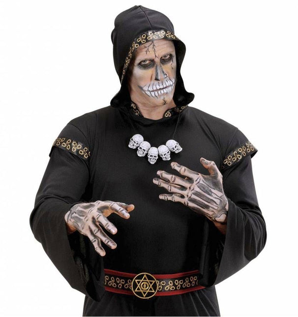 Halloweenartikel halsketting schedel