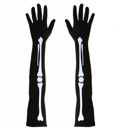 Halloweenartikel handschoenen botten