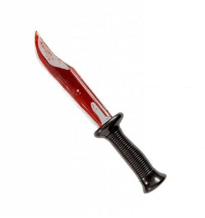 Halloweenartikel mes met bloed