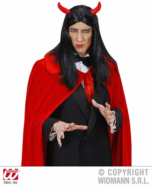 Halloweenartikel pruik Duivel