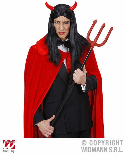 Halloweenartikel pruik Duivel