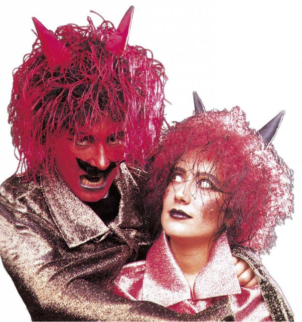 Halloweenartikel pruik Duivel