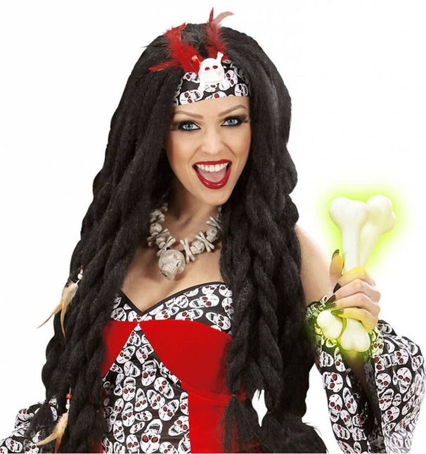 Halloweenartikel set van 2 botjes met geluid