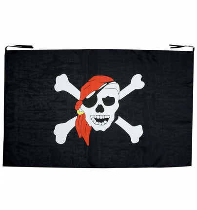 Halloweenartikelen piratenvlag 130x80 cm