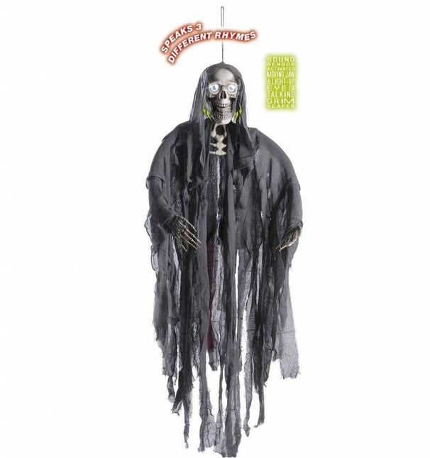 Halloweenartikelen pratende grimreaper