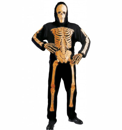 Halloweenkleding 3d neon skelet