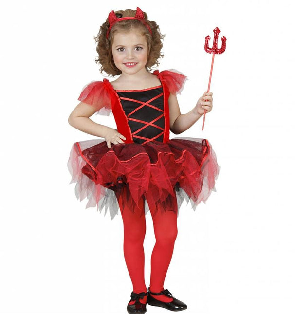 Halloweenkleding ballerina duivel