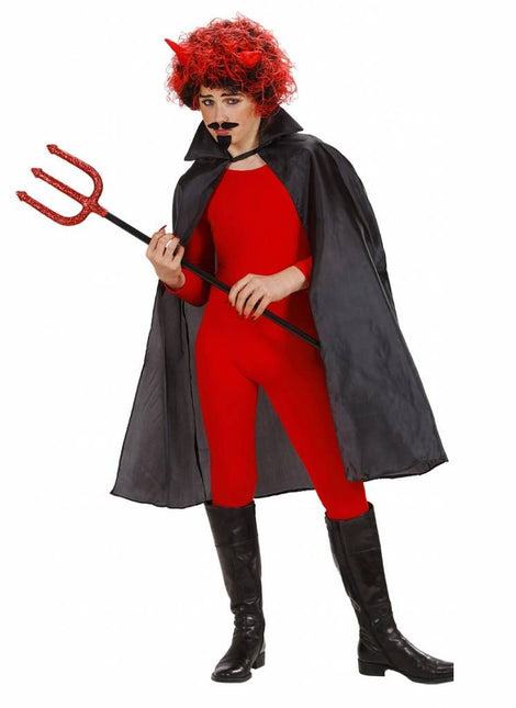 Halloweenkleding: Capes in rood of zwart (100 cm) kind